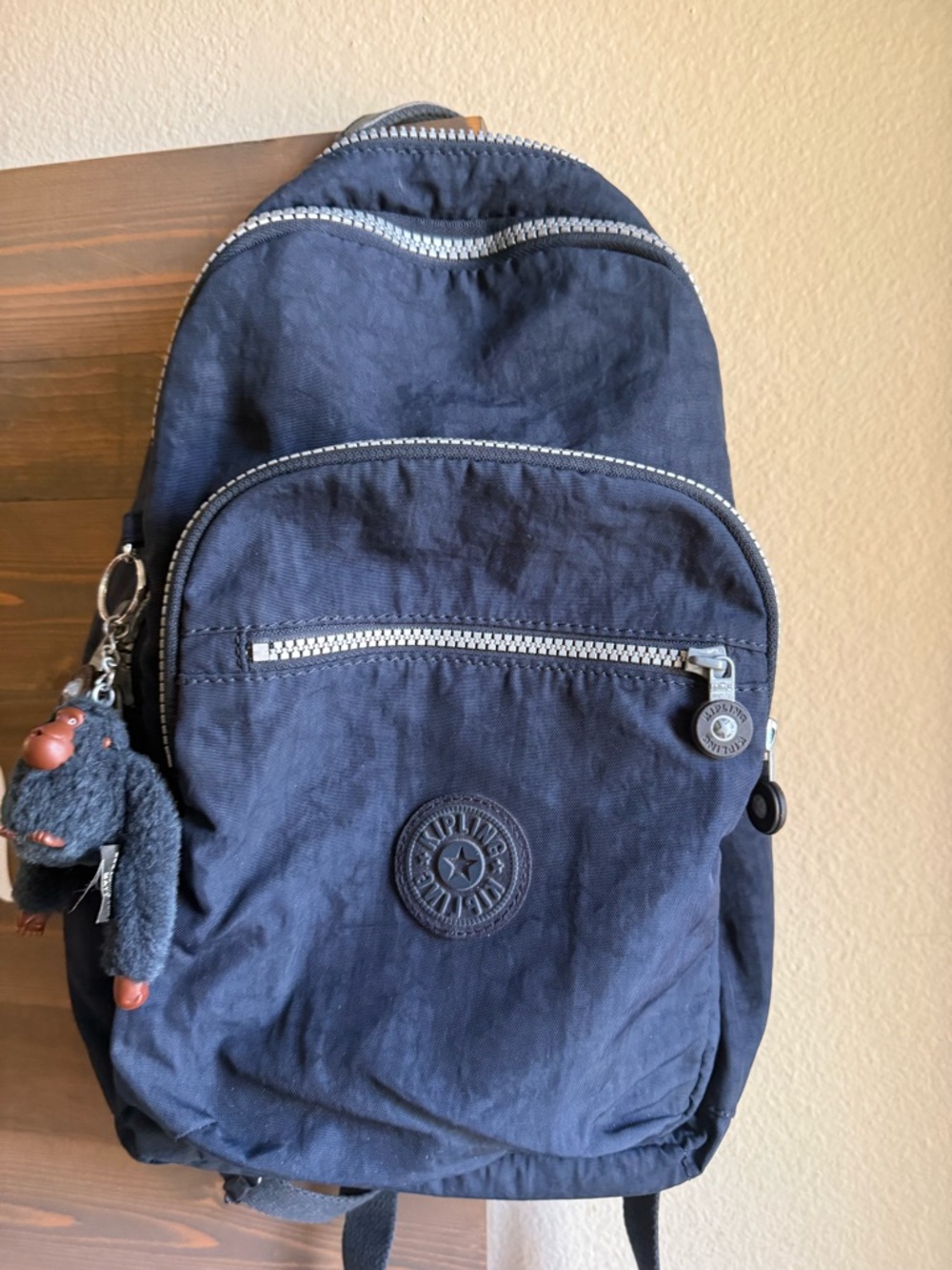 Kipling Navy Backpack - Picture 3 of 13